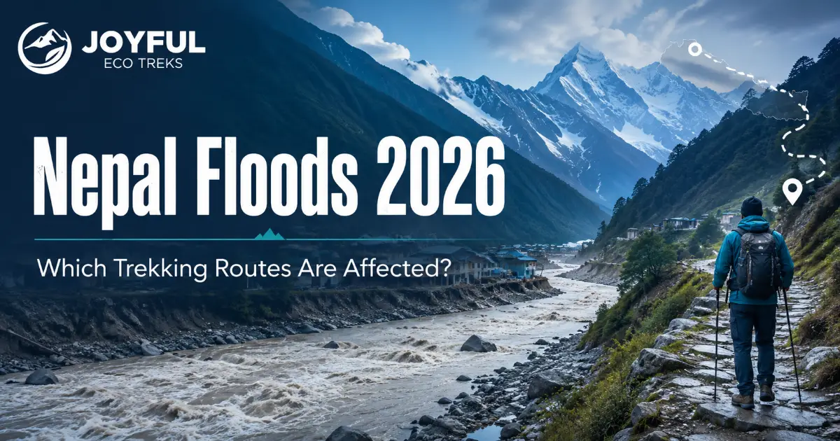 Nepal Floods 2026 trekking routes affected in the Himalayan region